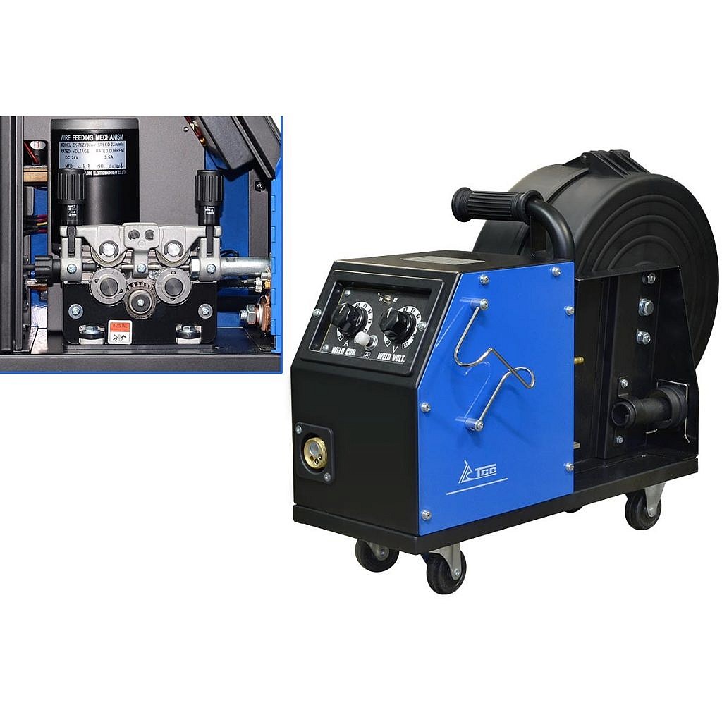 Фото 8 - Закрытый подающий механизм, 4 ролика для PRO MIG/MMA-400/500F / wire feeder.