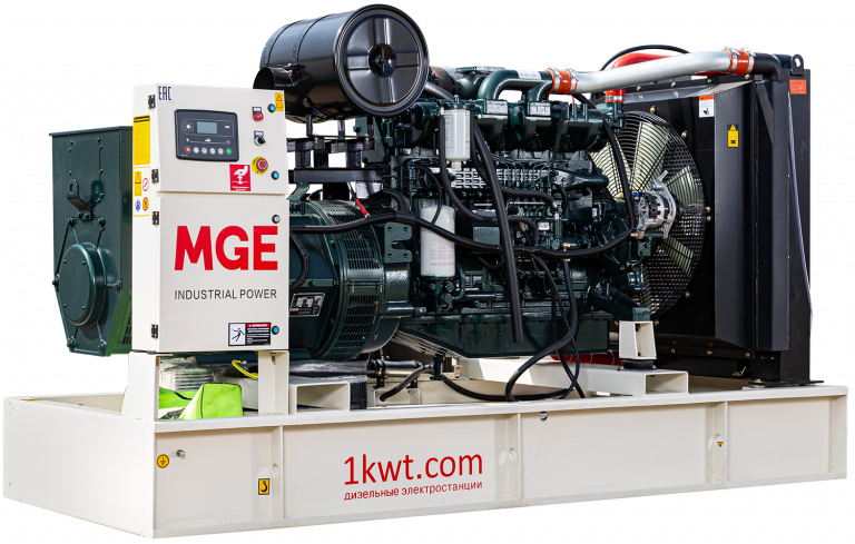 Фото 3 - P250DN дизельный генератор MGE 250 кВт Открытая на двигателе Doosan / P126TI-II G1R315SB.