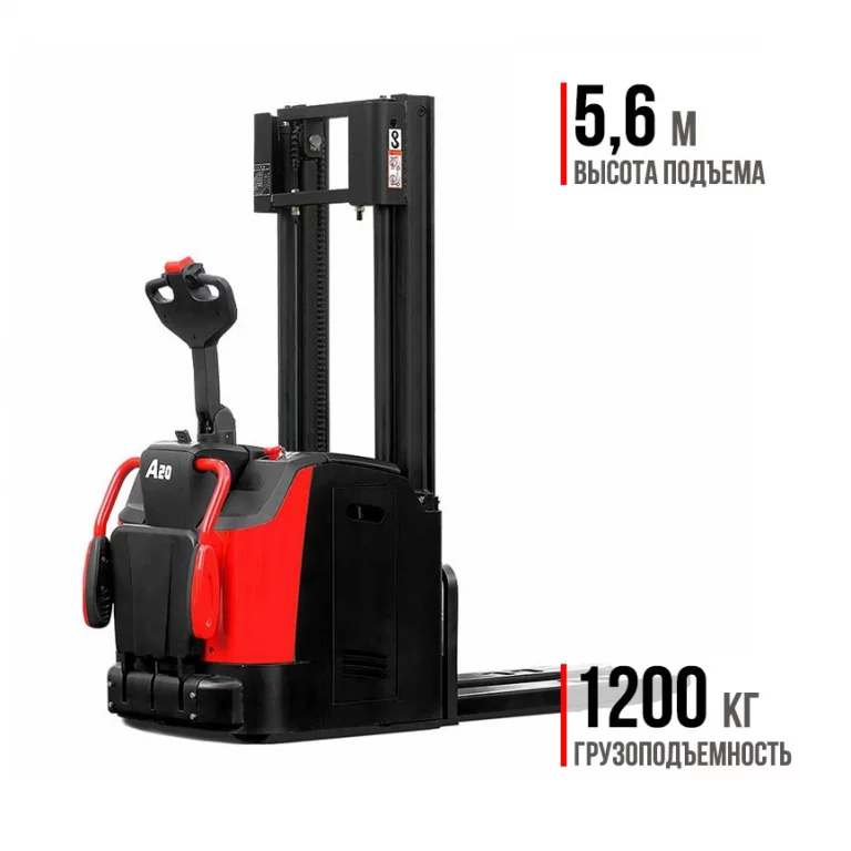Фото 1 - Штабелер с платформой премиум HC CDD12-AC1S.